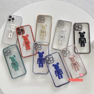 เคสโทรศัพท์มือถือแบบนิ่ม ใส กันรอยกล้อง ลายหมีน่ารัก เรียบง่าย หรูหรา สําหรับ Xiaomi Mi Mix 4 10T Pro 10T 10 Lite Poco M4 Pro X3 GT M3 Ultra CC9 Pro