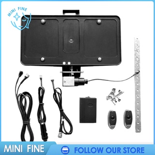 【Mini Fine】กรอบป้ายทะเบียนไฟฟ้าพร้อมรีโมทคอนโทรลสแตนเลสติดตั้งง่ายติดตั้งง่ายป้องกันสนิมกันชนกันชน