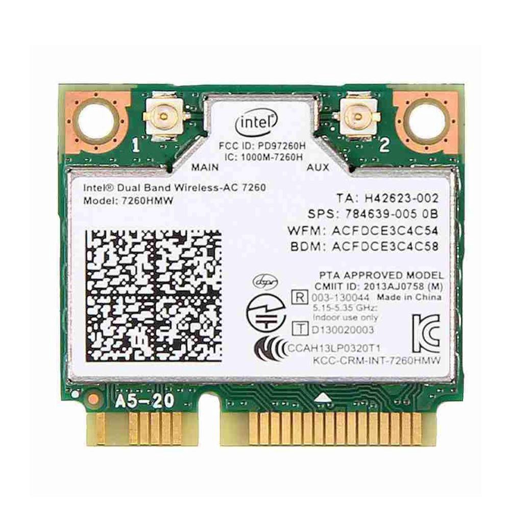 การ์ดเครือข่ายไร้สาย Intel 7260HMW 7260AC 4.0 802.11 คุณภาพสูง สําหรับโน้ตบุ๊ก