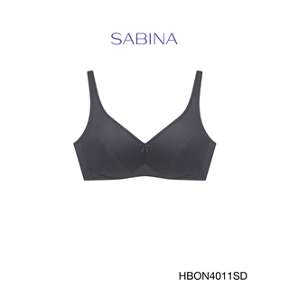 Sabina เสื้อชั้นใน (ไม่มีโครง) รุ่น Happy Adult รหัส HBON4011SD สีเทาเข้ม