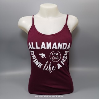 Allamanda By AEIOU G05 เสื้อสายเดี่ยว แบรนด์ รวมลายสกรีน