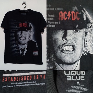 เสื้อวง ACDC BY  LIQUID BLUE 
สินค้าลิขสิทธิ์แท้ มือ1 นำเข้าจากUSA
ป้าย