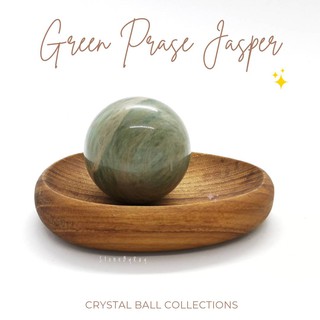 หินกรีนเพรสแจสเปอร์ลูกกลม Green Prase Jasper Ball