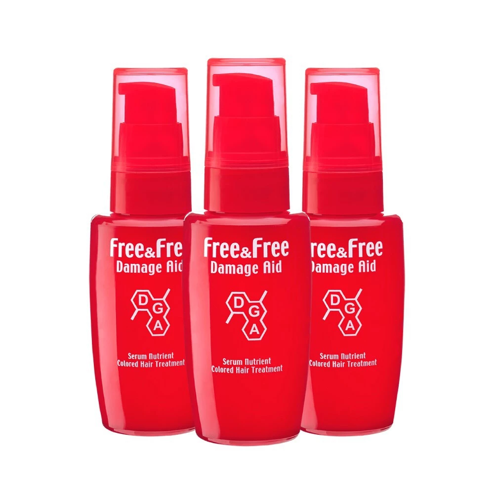 Free & Free เซรั่มบำรุงผม ฟรีแอนด์ฟรี สำหรับผมทำสี (ชนิดเจล) ขนาด 40 มล. 3 ขวด