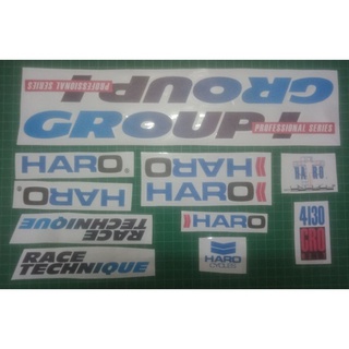 สติกเกอร์ใส พิมพ์ลาย BMX Haro Group 1 แบบมืออาชีพ สําหรับติดตกแต่ง