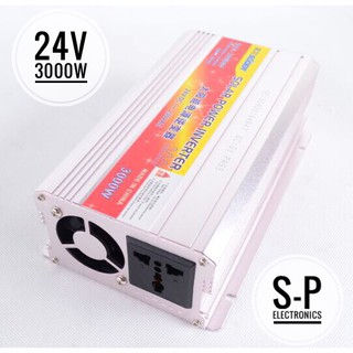 Suoerอินเวอร์เตอร์ 24V 3000VA 24V to 220V Portable Smart Power Inverter