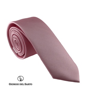 Giorgio Del Sarto Necktie Pink Fabric Texture เนคไทสีชมพูมีเท็กเจอร์