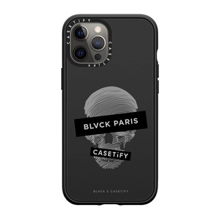 (พร้อมส่ง)12/12pro/12Promax Casetify BLVCK Skull Impact Case