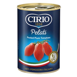 CIRIO PEELED PLUM TOMATOES 400g มะเขือเทศพลัมแบบปอกเปลือก บรรจุกระป๋อง [CI01]