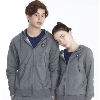 BODY GLOVE Basic Hoodie - DK.Grey เสื้อฮู้ดสีเทาเข้ม ผู้ชาย-ผู้หญิง