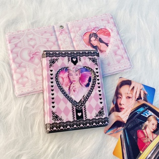 Kawaii อัลบั้มรูปภาพ PVC 3 นิ้ว 40 ช่อง สําหรับใส่โฟโต้การ์ด KPOP Idol