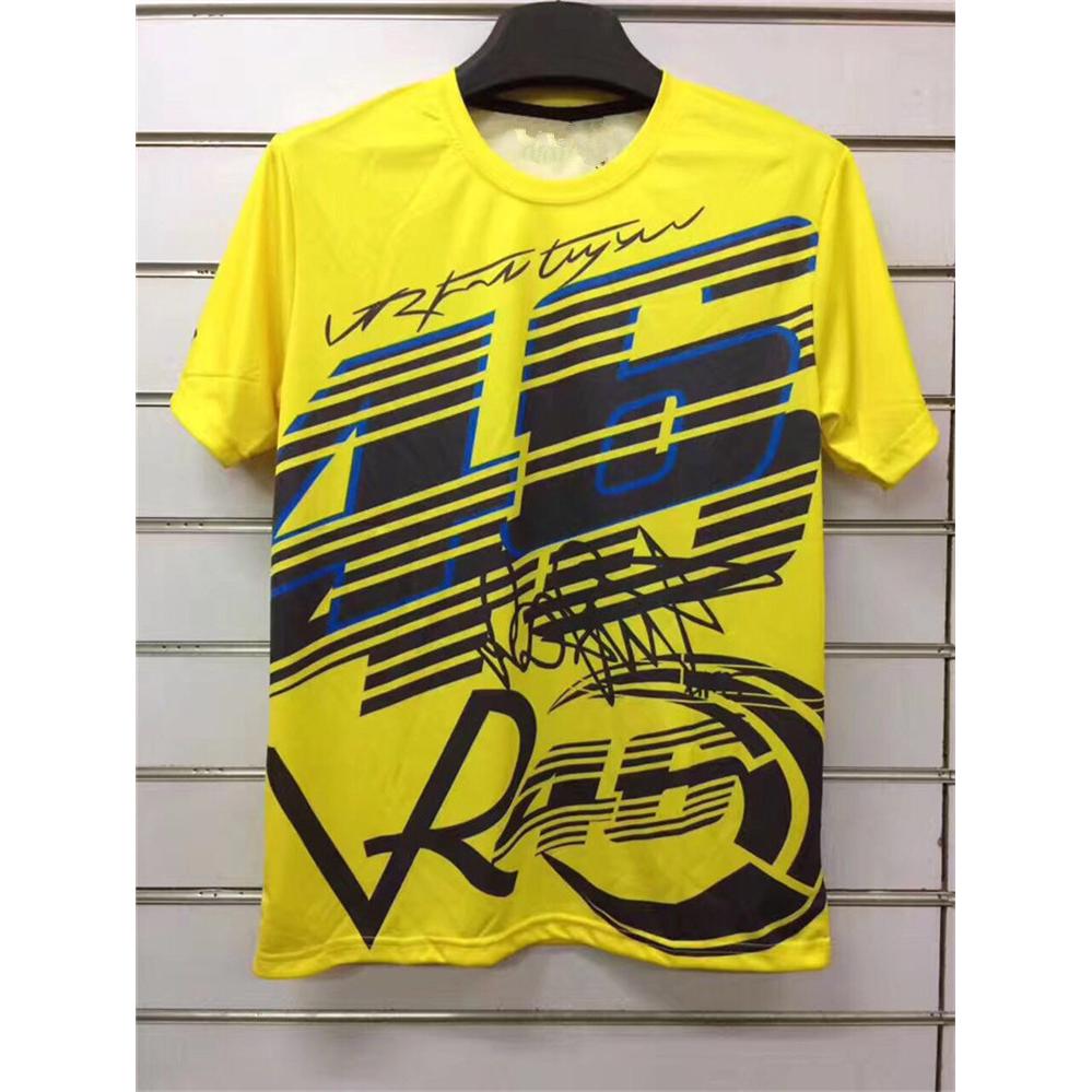 เสื้อยืดแขนสั้นแบบแห้งเร็ว Moto Gp Vr 46