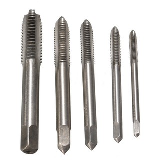 5pcs M3 M4 M5 M6 M8 HSS Machine Hand Screw Thread Tapper Metric Plug Tap Set