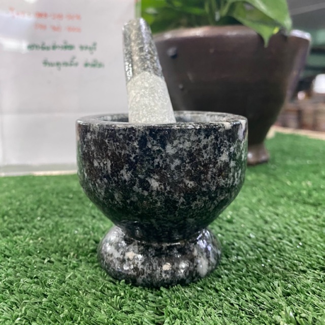 ครกหิน ขนาด 2.5 นิ้ว ตำยาบดยา ตำถั่วบดงา