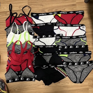 (M) กางเกงใน-เสื้อชั้นใน บิกินี่/บ๊อกเซอร์ ทรงสปอร์ต ใส่ได้ทั้งชและญแบรนด์แท้ 100% umbro/starter นำเข้า ส่งออก ขึ้นห้าง