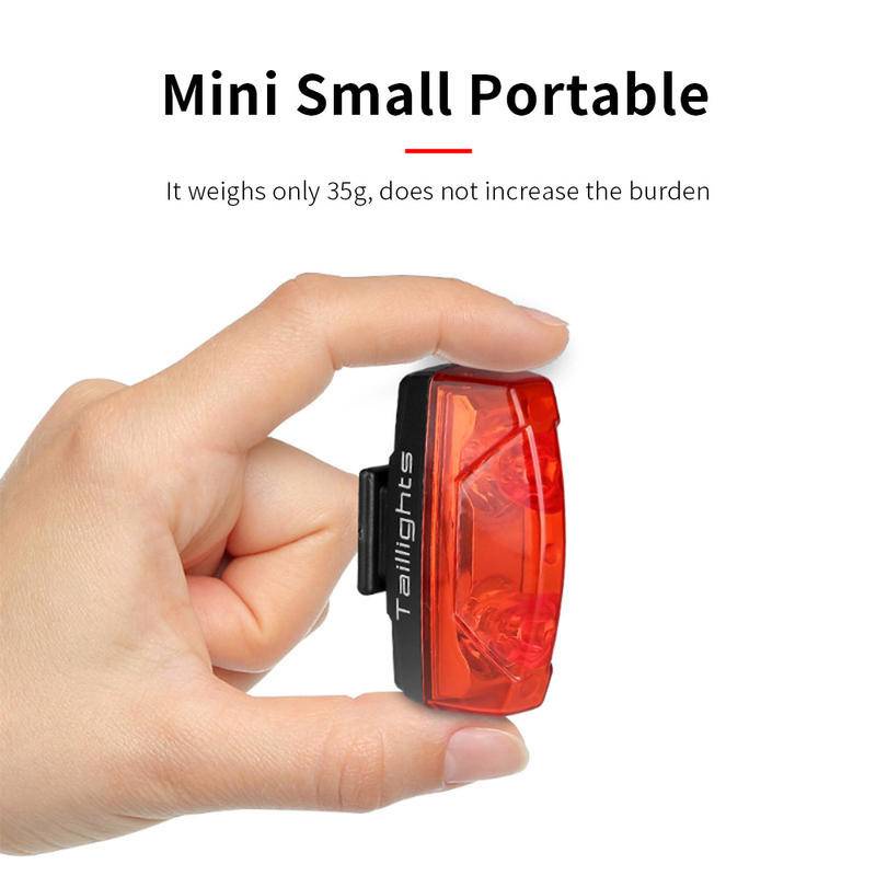 ไฟท้ายจักรยานเสือภูเขา แบบแม่เหล็ก ไม่มีแบตเตอรี่ และไม่มีที่ชาร์จ - รูปที่ 3