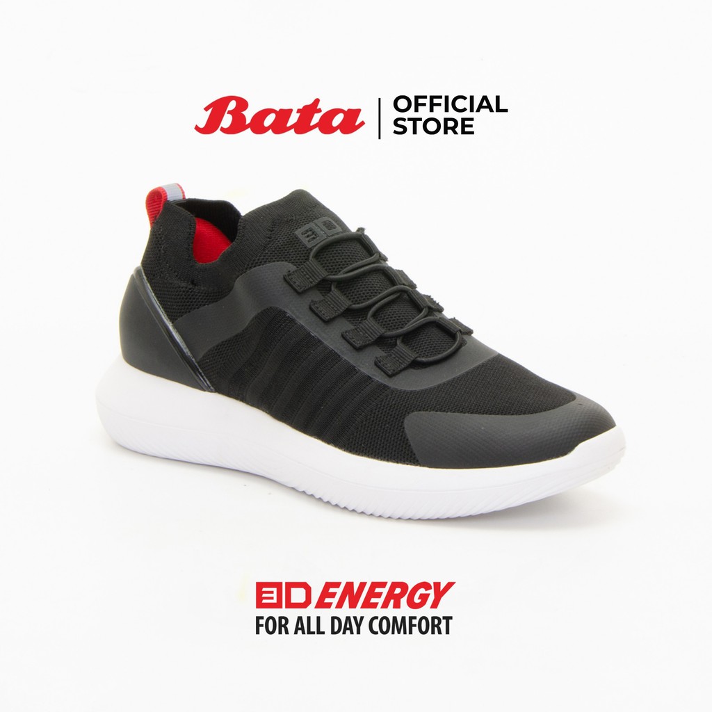 Bata Women's 3D Energy  Lace-up Sneakers รองเท้าผ้าใบกีฬาสำหรับผู้หญิง รุ่น 3D Energy สีดำ 6296787
