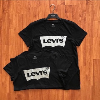 ⏸LEVIS WOMENS CLASSIC LOGO PERFECT TEE SHIRT เสื้อยืดคอกมแขนสั้น