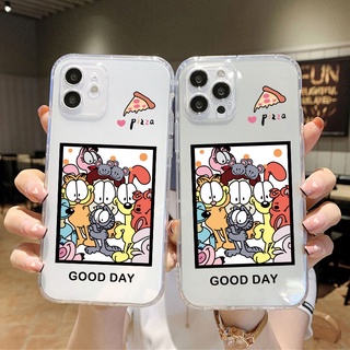 เคสโทรศัพท์มือถือ ซิลิโคนนิ่ม ใส กันกระแทก ลายการ์ตูนการ์ฟิลด์น่ารัก สําหรับ เคสไอโฟน11 โทรศัพท์ 6s 7 8 plus ip i 11 เคสไอโฟน 13 เคสไอโฟน 14 เคสไอโฟน 12 pro max mini เคสไอโฟน7พลัส xs XR case เคสโทรศัพท์ เคส