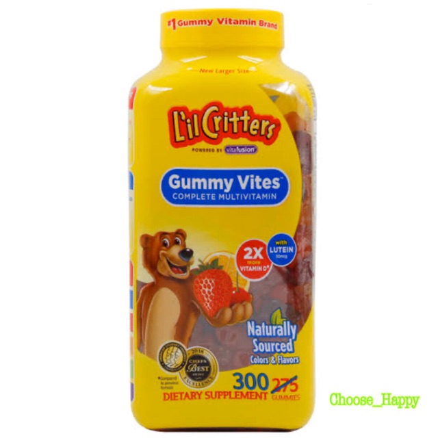 L'il Critters Gummy Vites Complete Multivitamin, 300 กัมมี่ | Shopee  Thailand