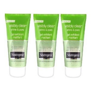 NEUTROGENA Visibly Clear Shine &amp; Pore Exfoliating Matifying Gel 3x150ML