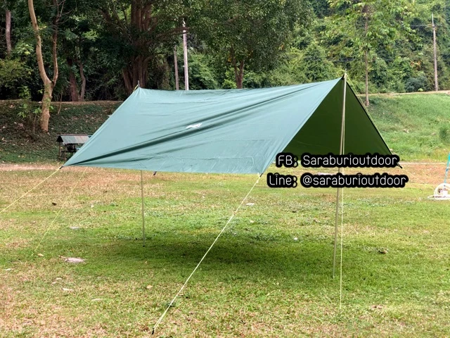 (New)🔥ทาร์ปK2 Tarp Cozy ขนาด 3.5*4.5mและ3.3*3.3m ป้องกันแสง UV SPF 50 เคลือบกันฝน 6000mm thumbnail 3