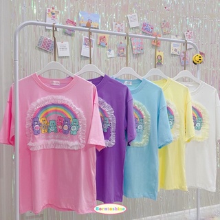 เสื้อยืด ลาย care bear แคร์แบร์ เสื้อลายแคร์แบร์ carebears เสื้อผ้าแฟชั่น เสื้อผ้าผู้หญิง เสื้อยืด