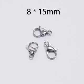 ตะขอก้ามปูสเตนเลส ขนาดเล็ก สําหรับทําเครื่องประดับ สร้อยคอ สร้อยข้อมือ DIY ขนาด 9 -15 มม. 30 ชิ้น / ลอต