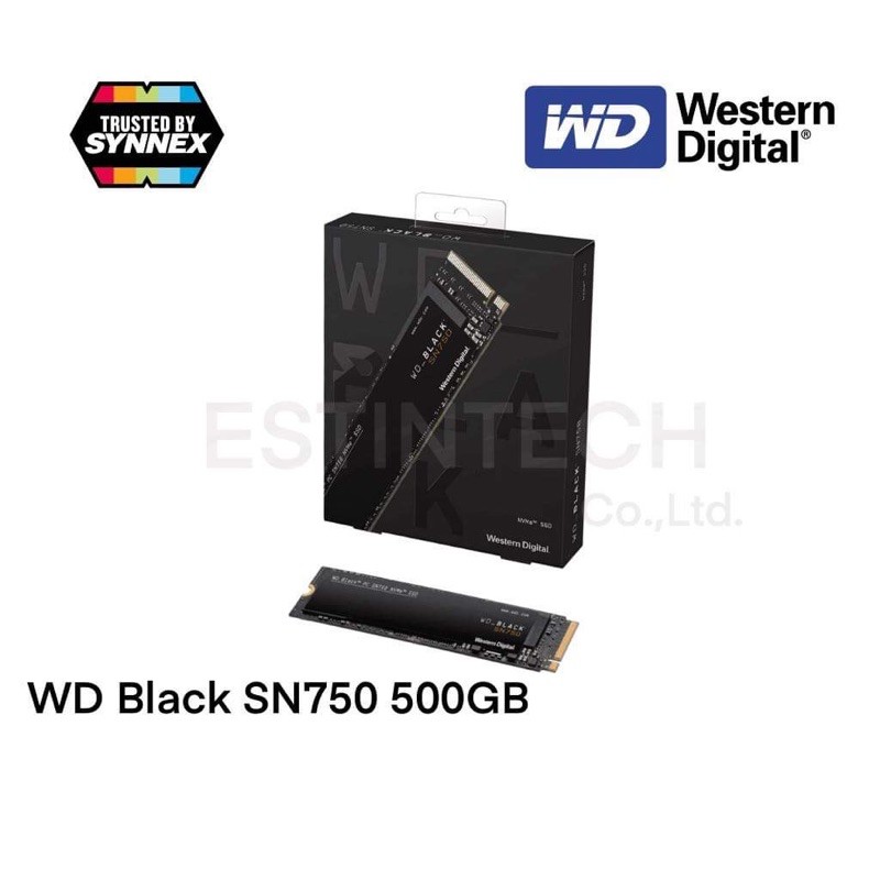 SSD(เอสเอสดี) WD Black SN750/SN750 SE PCIe NVMe M.2 2280 500GB 1TB