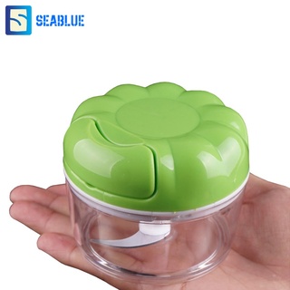 SEABLUES-เครื่องปั่นมินิ เครื่องบดกระเทียม บดเนื้อ แบบใช้มือดึง รุ่น ME-J4757