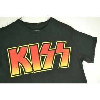 ขายดี!ขายดี เสื้อยืดลําลอง แขนสั้น พิมพ์ลายวงร็อค Kiss Concert S Grunge Hipster Fest LIcbla63GJbgmf75 สีดํา สไตล์คลาสสิก