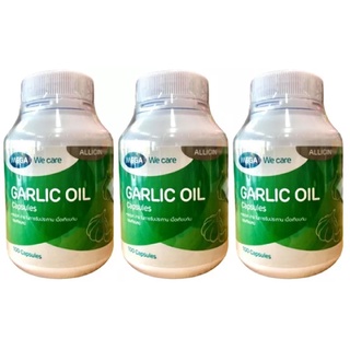 Mega we care garlic oil 100 เม็ด x 3 ขวด กระเทียมสกัด