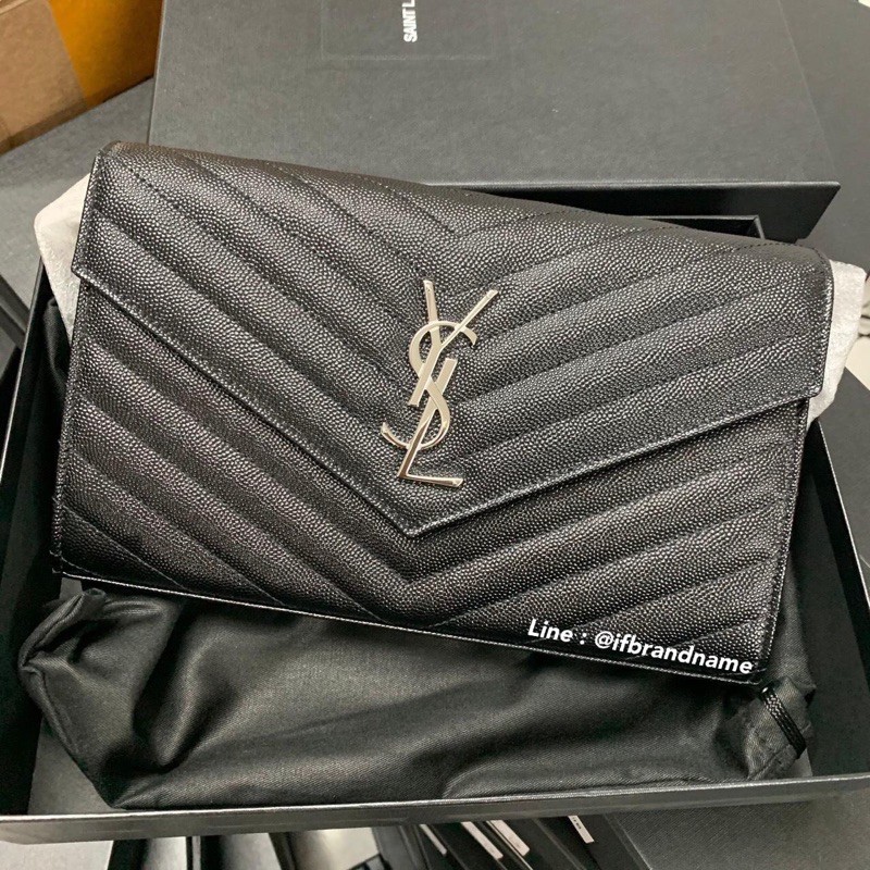 YSL WOC 9_ GREY CHEVRON GHW - bagnifiquethailand