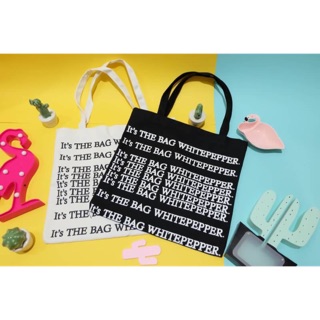 tote bag ขนาดใหญ่ (ขาว,ดำ)