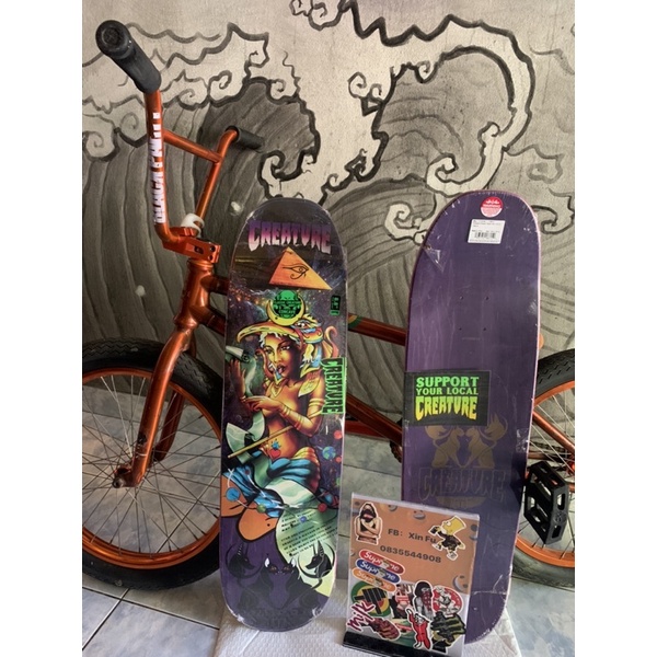 🇹🇭🙏Creature old school deck 8.8X32.2in SKATEBOARD DECK DIY FREE GRIPTAPE บอร์ดสำหรับสเก็ตบอร์ดขนาด 8