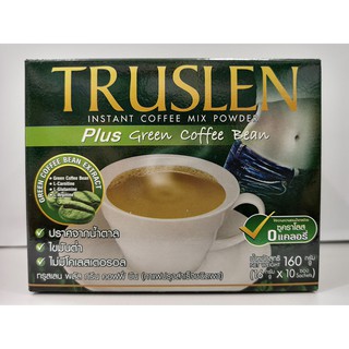 TRUSLEN กรีนคอฟฟี่ บีน (กาแฟเขียว กาแฟเพื่อสุขภาพ 1กล่องบรรจุ 10 ซอง)