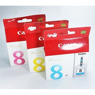 Canon CLI-8 Inkjet Cartridge Cyan(CLI-8C) / Yellow(CLI-8C) / Magenta(CLI-8M) ของแท้