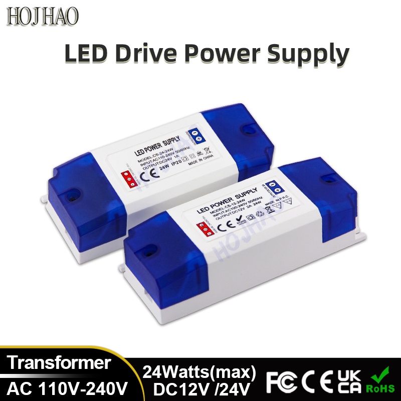 ไดร์เวอร์พาวเวอร์ซัพพลาย DC12V 24V LED 110V-240VAC เป็น DC12V3A 24V1.5A ...