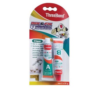 กาวอีพ็อกซี่อเนกประสงค์ A+B THREE BOND สีขาว จำนวน 1หลอด