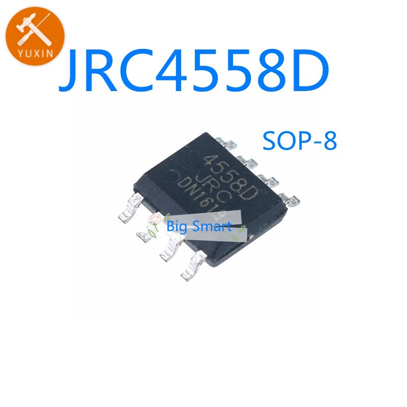 10pcs 50pcs JRC4558D SOP8 NJM4558D NJM4558 4558D JRC4558 SMD SOP-8 4558 Dual Op Amp Amplifier IC