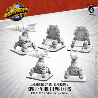 🔥มีของพร้อมส่ง🔥 Privateer Press Monsterpocalypse Zerkalo Bloc Unit: SPAR and Vorota Walker PIP 51112 ต้องประกอบทำสีเอง