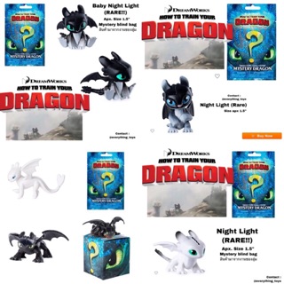 ‼️ลิขสิทธ์แท้‼️How to train your dragon:  Mini Figure (เพลิงนิล เพลิงนวล เขี้ยวกุด)​