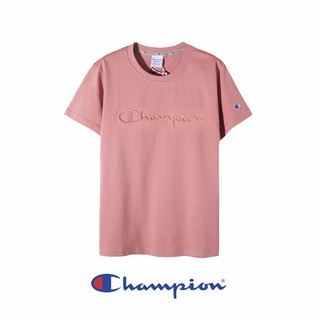 ของแท้ Champion งานปัก คอกลม เสื้อยืด คอตโต้ 100%