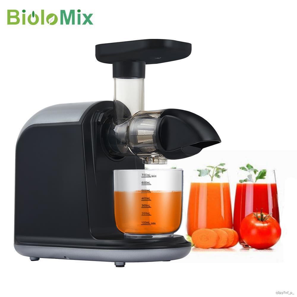 BioloMix BPA FREE Masticating Auger Juicer ผลไม้และผัก Low Speed Juice