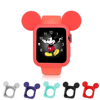 เคสนาฬิกาข้อมือ TPU ลายการ์ตูนมิกกี้เมาส์สําหรับ Apple watch4 5 models iwatch123