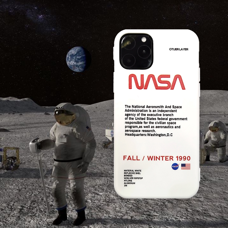 Nasa เคสมือถือพิมพ์ลายโลโก้สําหรับ Iphone11pro Xs Xr Max ...