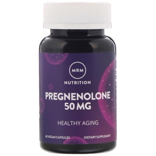 💥pre order💥🇺🇸 MRM Nutrition, Pregnenolone, 50 mg, 60 Vegan Capsules