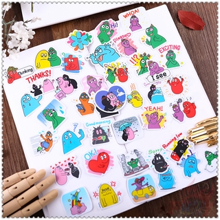 ❤ Les Barbapapa Q-1 Mini Diary Manual สติ๊กเกอร์ ❤ 40Pcs/Set DIY Fashion Scrapbooks Album Decor Decals สติ๊กเกอร์