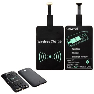 แผ่นรับสัญญาณ wireless ชาร์จไร้สาย QI Charging Adapter Wireless Receiver for Micro USB