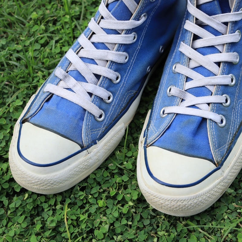 ส่งฟรี เวิส_เมกา Converse Chuck Taylor All Star เนวี่ 80s ป้ายกรอบ ไส้ตะเกียง Converse made in USA 🇺🇸 8.5US #1